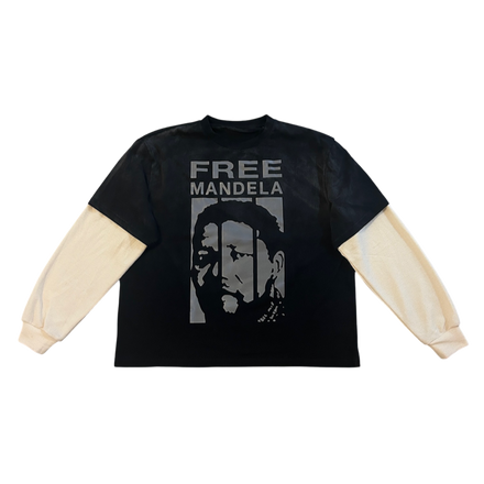 Free Mandela Double Layer Tee